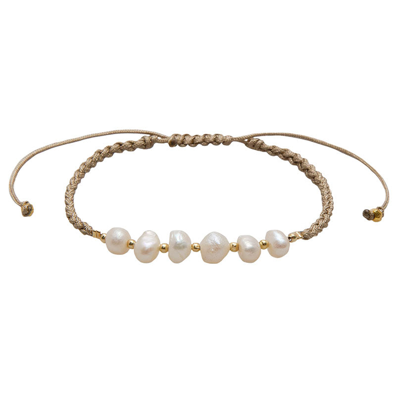 Seafoam Pearl Bracelet Stack