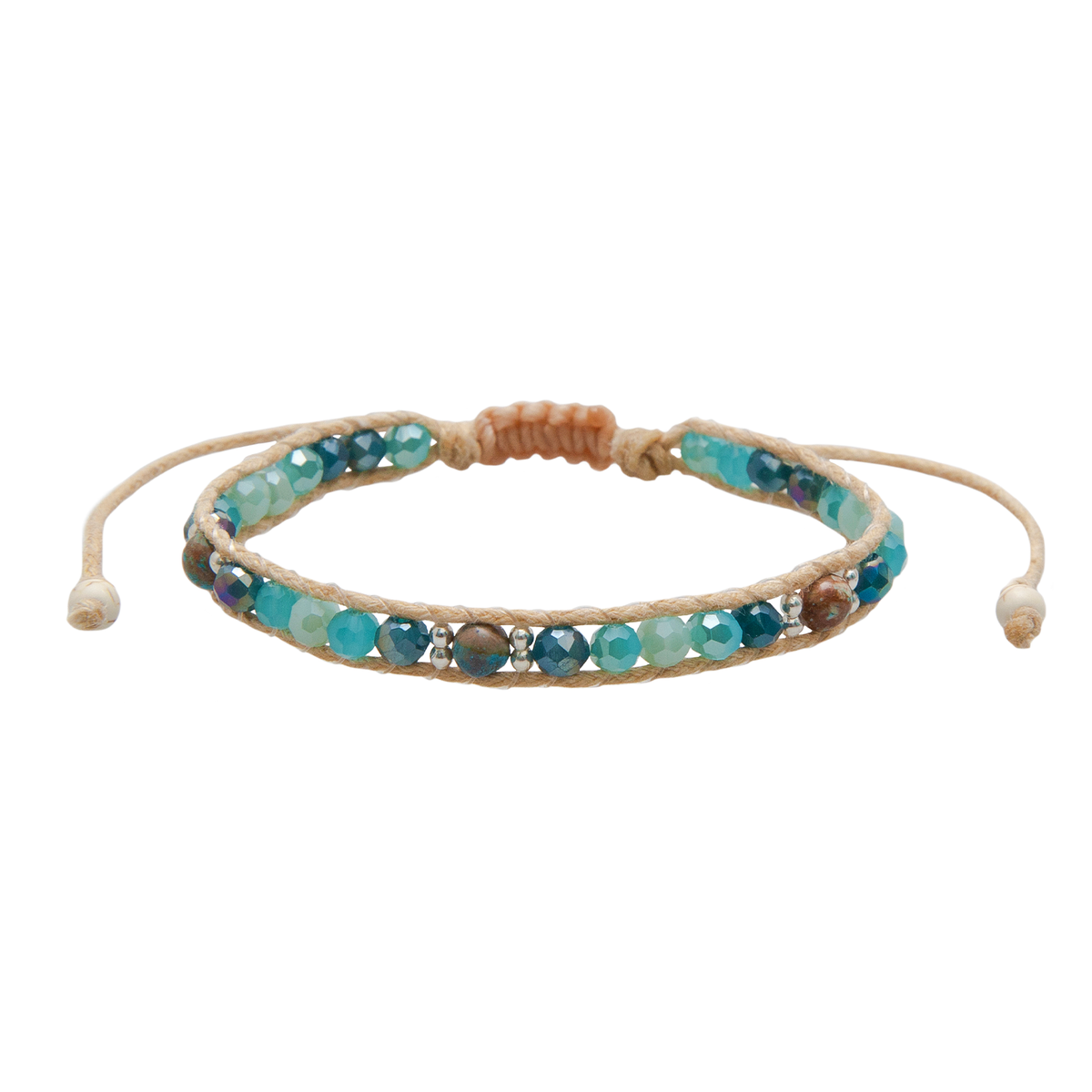 Teal Horizons Healing Bracelet
