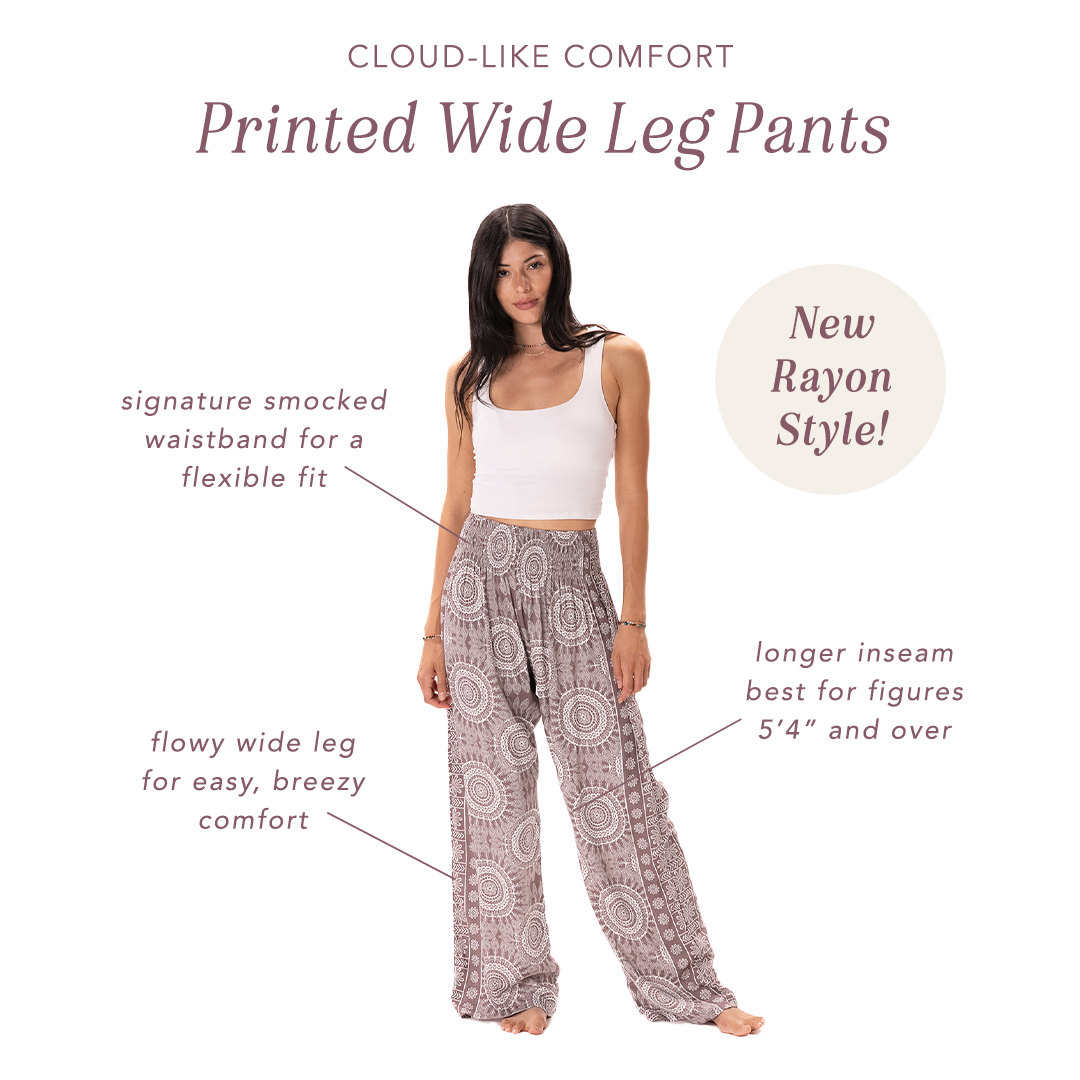 Nosara Printed Wide Leg Pants