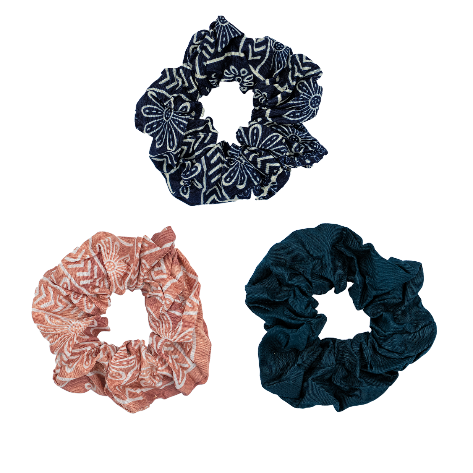 Coastal Scrunchie Pack of 3