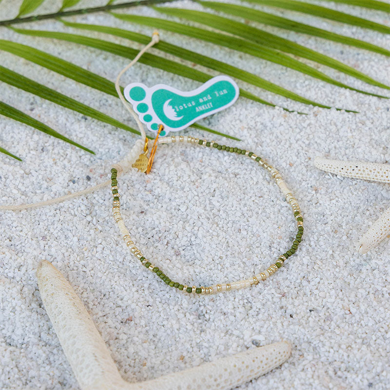 Tides of Tuscany Seedbead Anklet