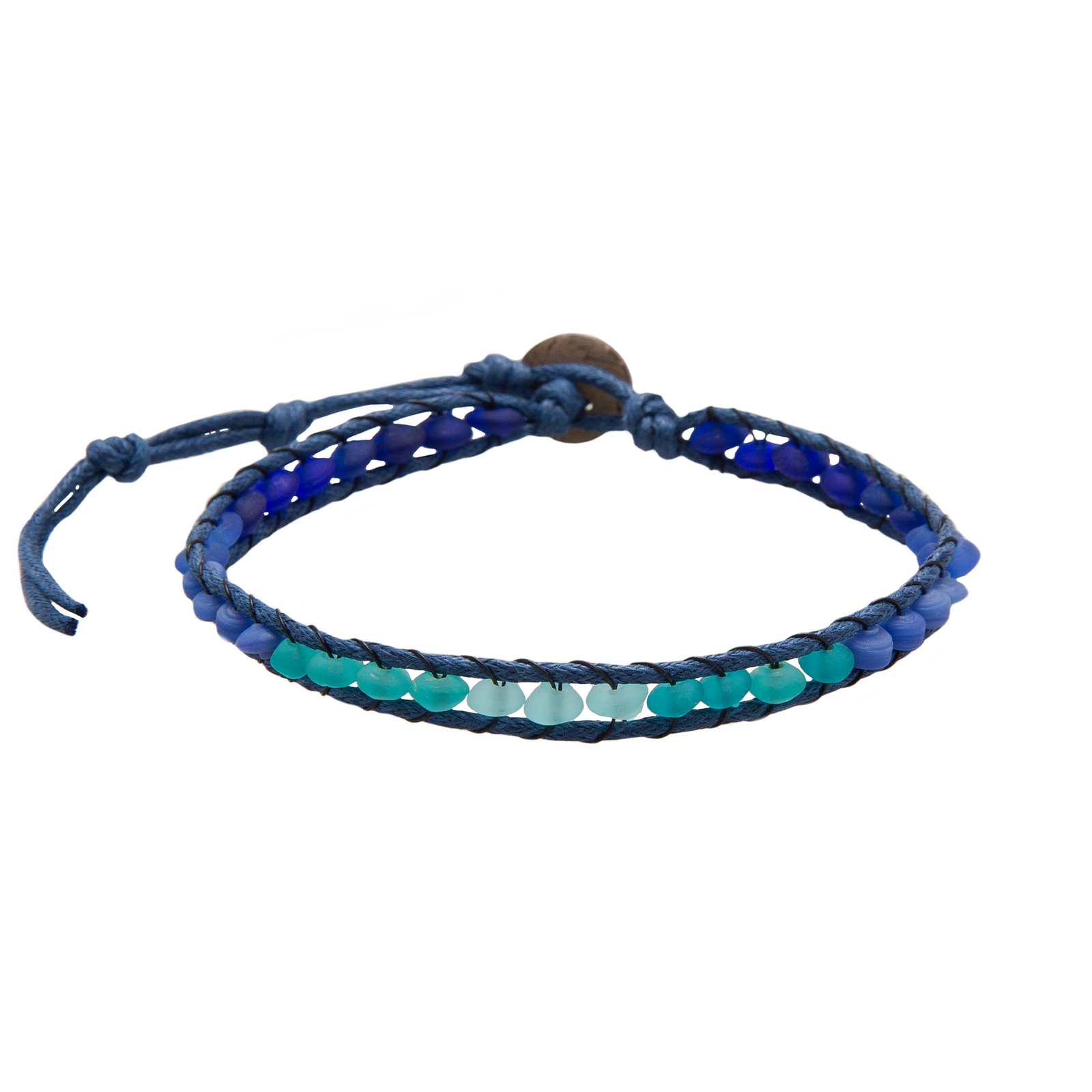 Zebra Shark Seaglass Anklet