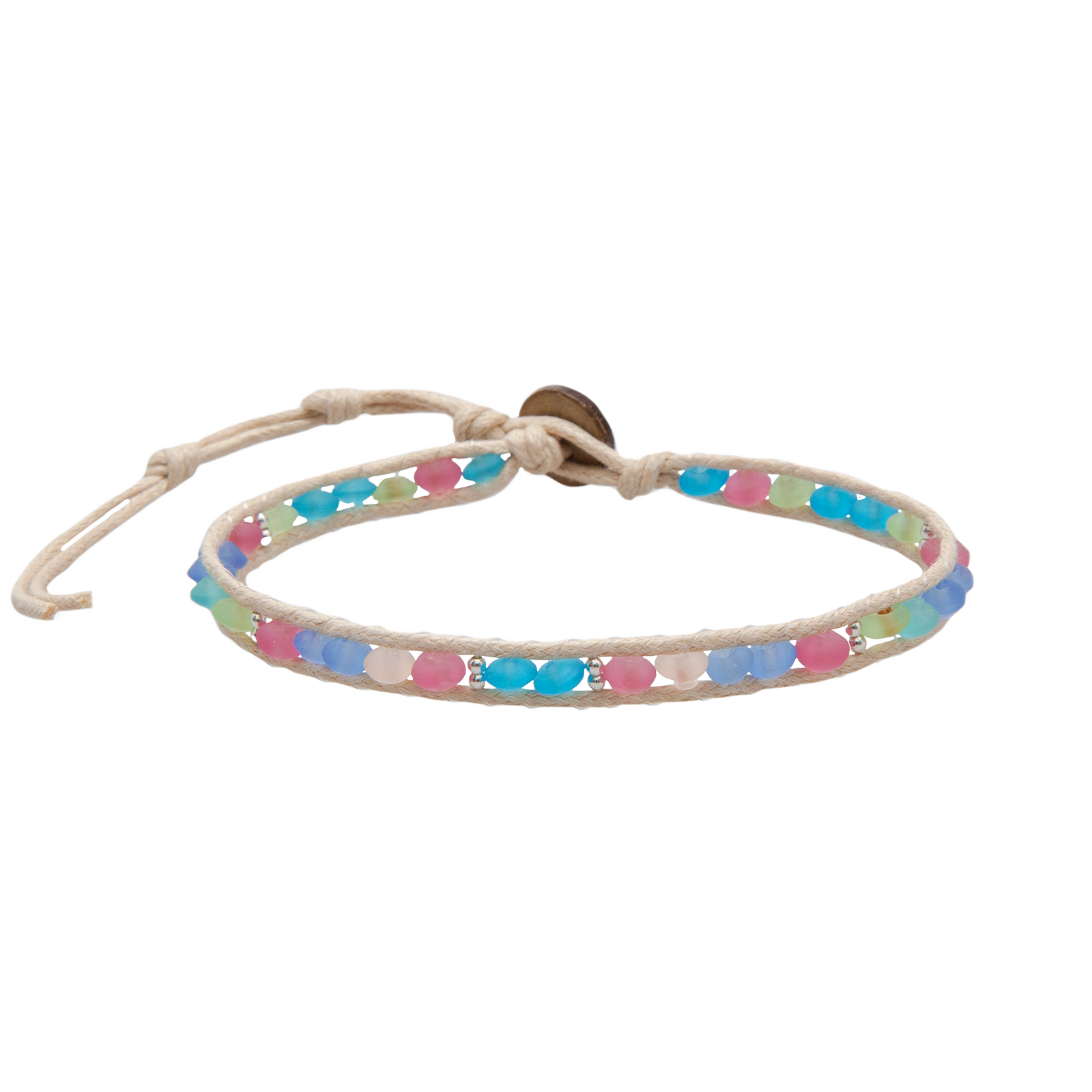Blubber Jellyfish Seaglass Anklet