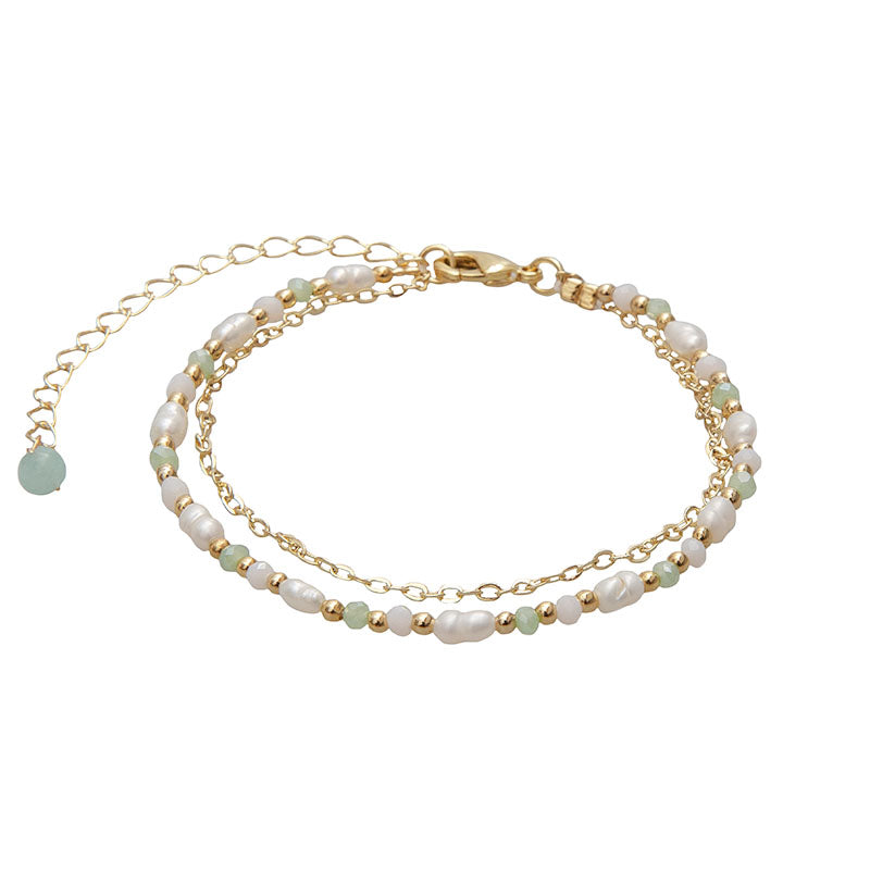 Eden Everglow Bracelet, flat lay angled