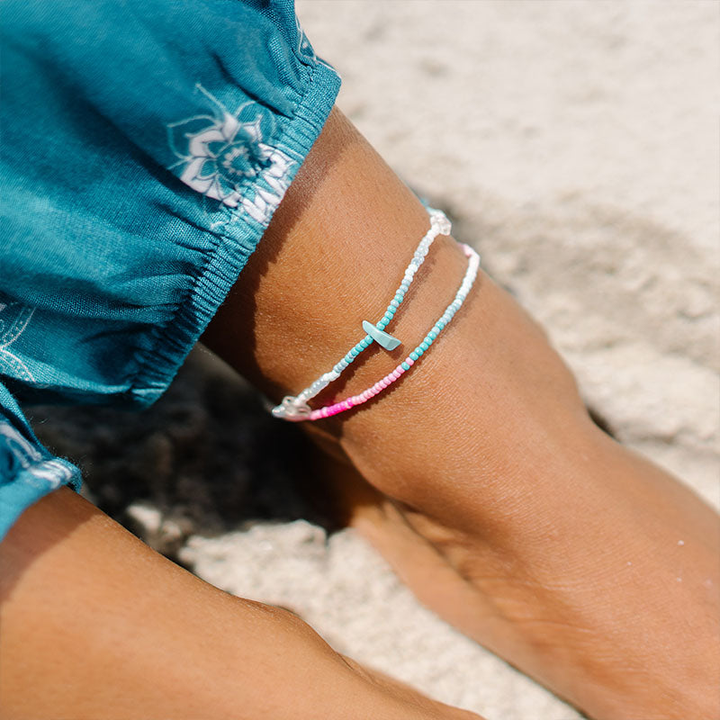 Miami Summer Seedbead Anklet
