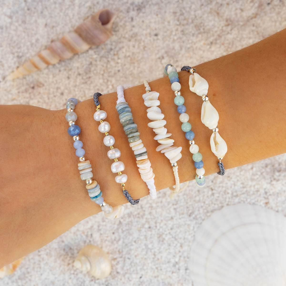 Swell Braided Shell Bracelet