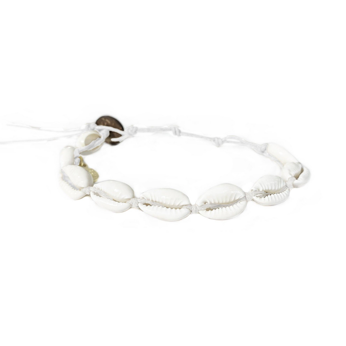 White Cowry Shell Bracelet