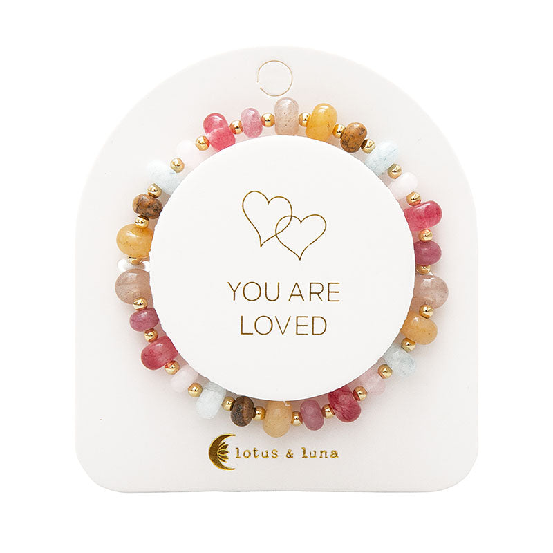 You Are Loved Statement Healing Bracelet
