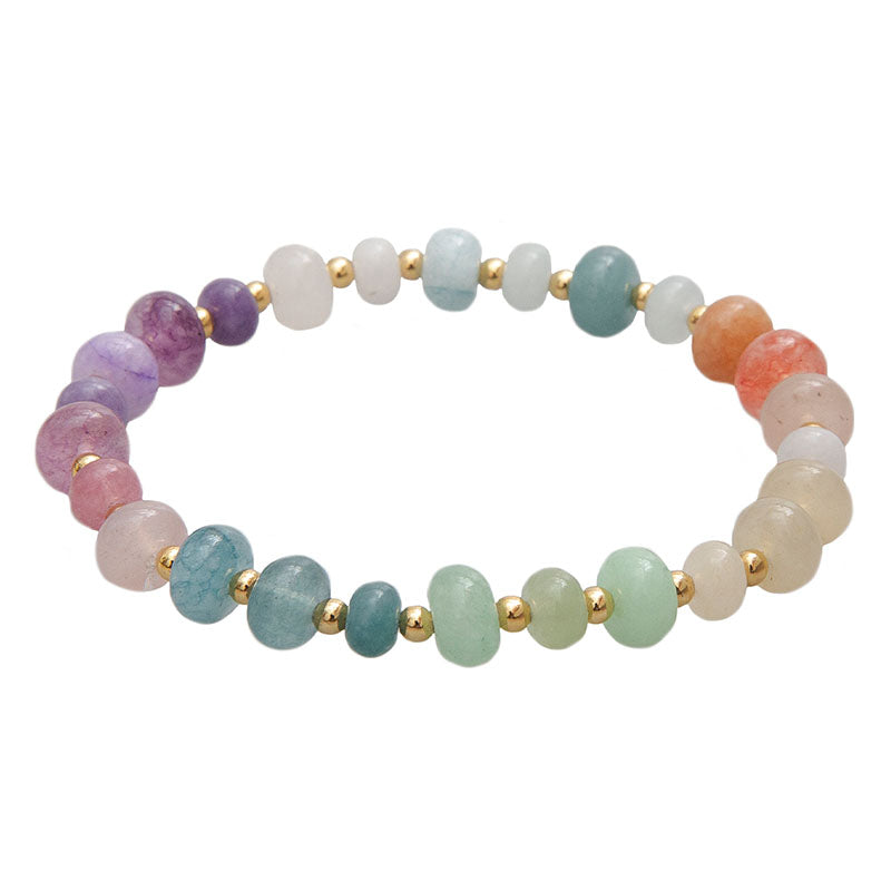 Live Free Statement Healing Bracelet, flat lay