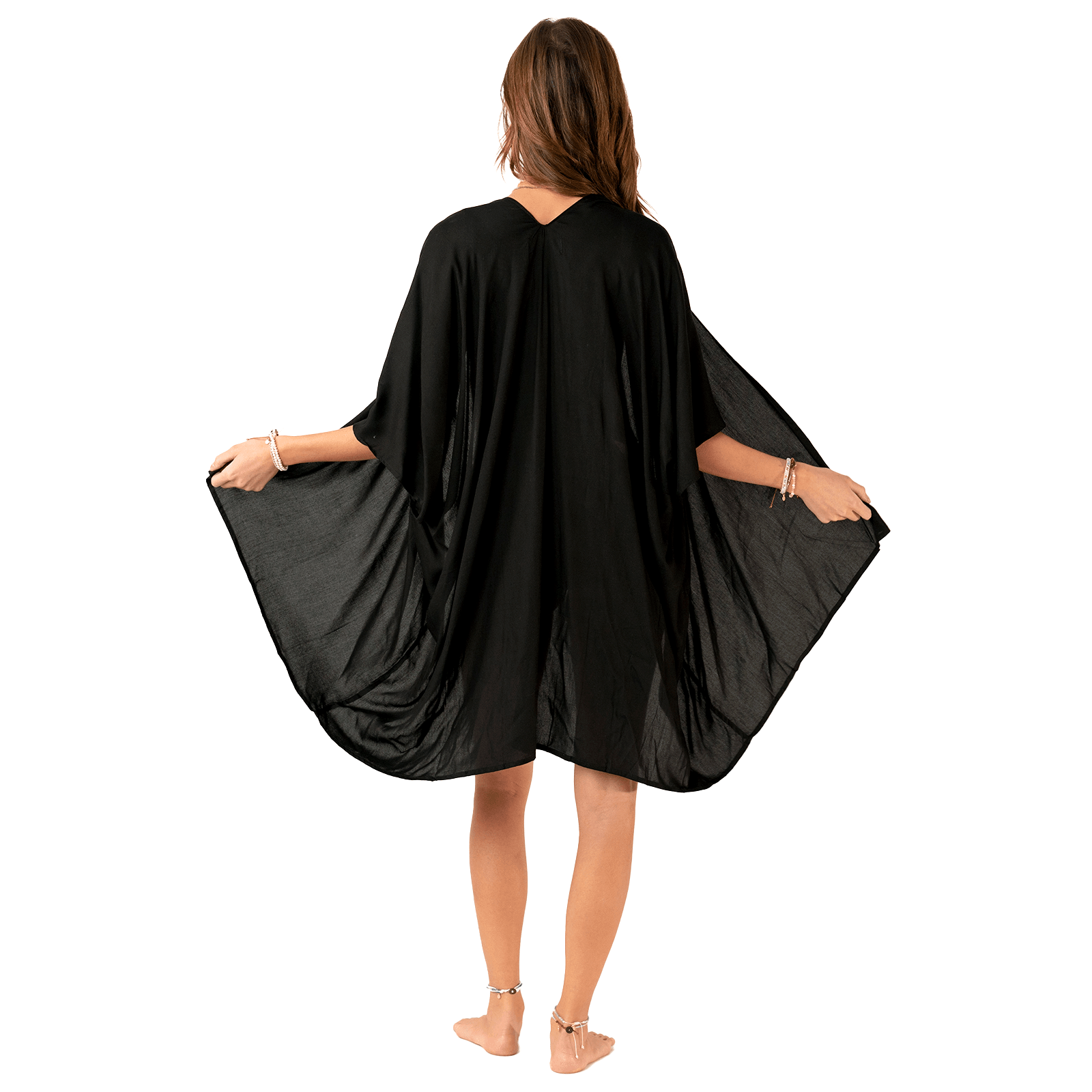 Black Kimono Cover Up | Lotus and Luna - LotusAndLuna
