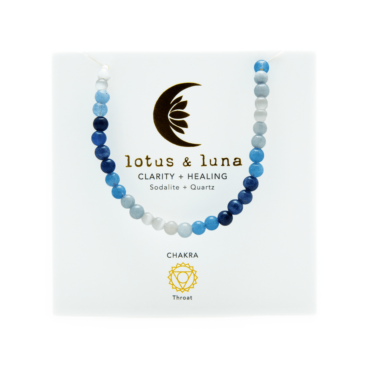 Clarity + Healing 4mm Healing Necklace - LotusAndLuna