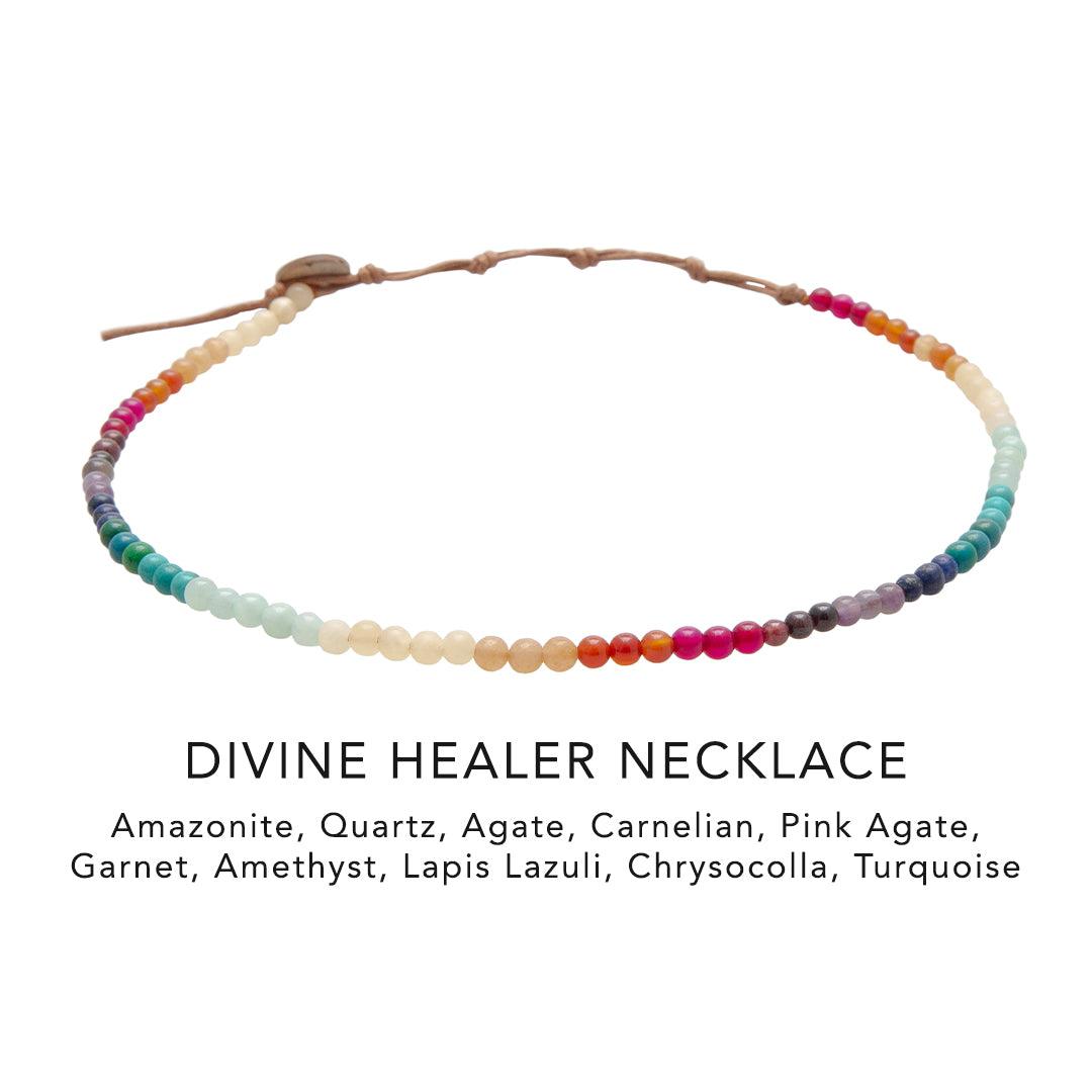 Divine Healer Healing 4mm Necklace - LotusAndLuna