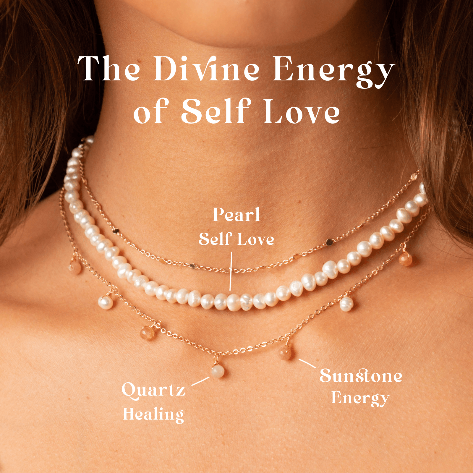 Stacked pearl necklace deals