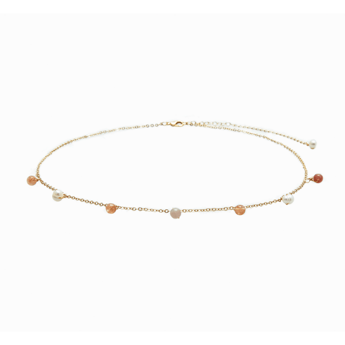Golden Pearl Necklace Set - LotusAndLuna