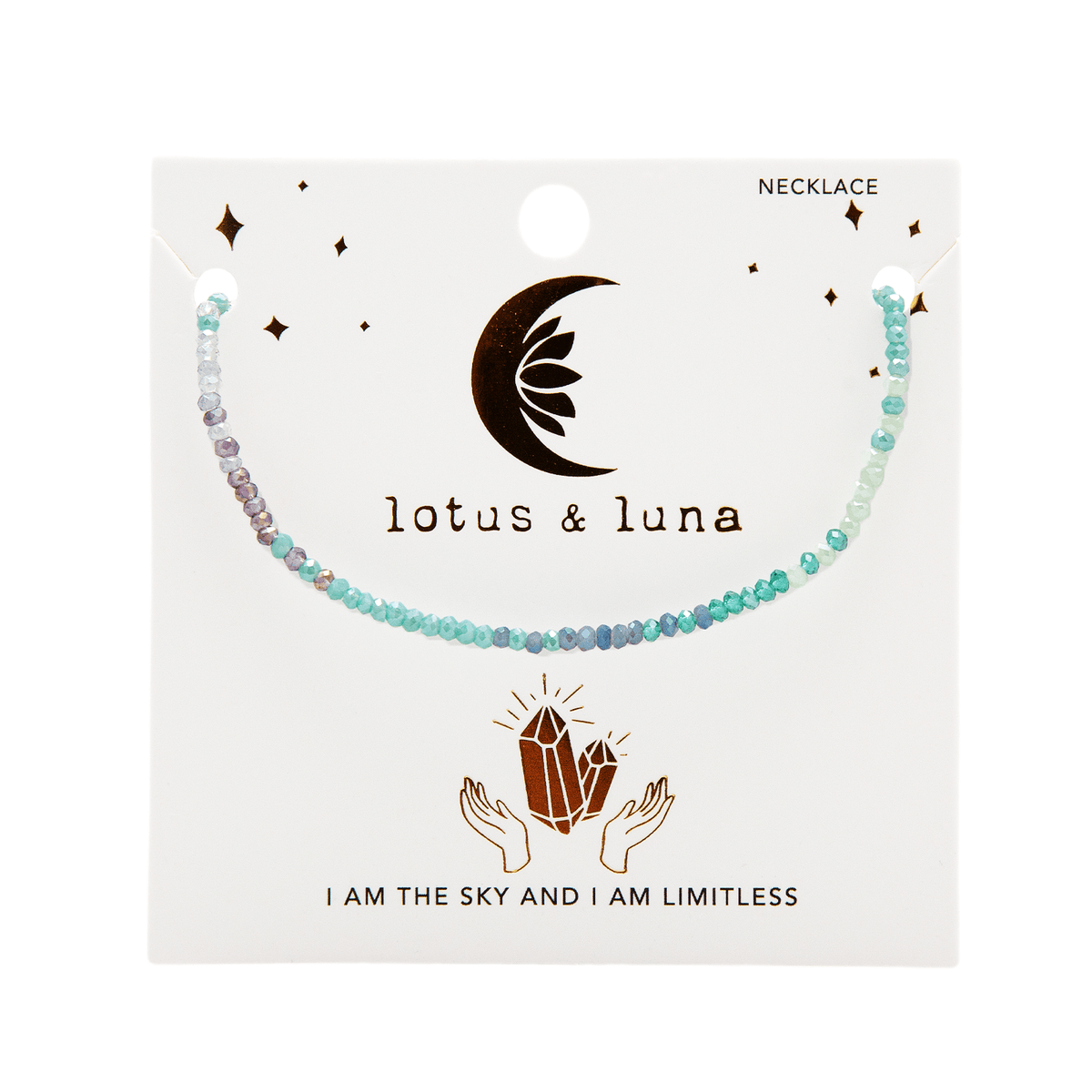 &quot;I Am The Sky&quot; Goddess Necklace - LotusAndLuna