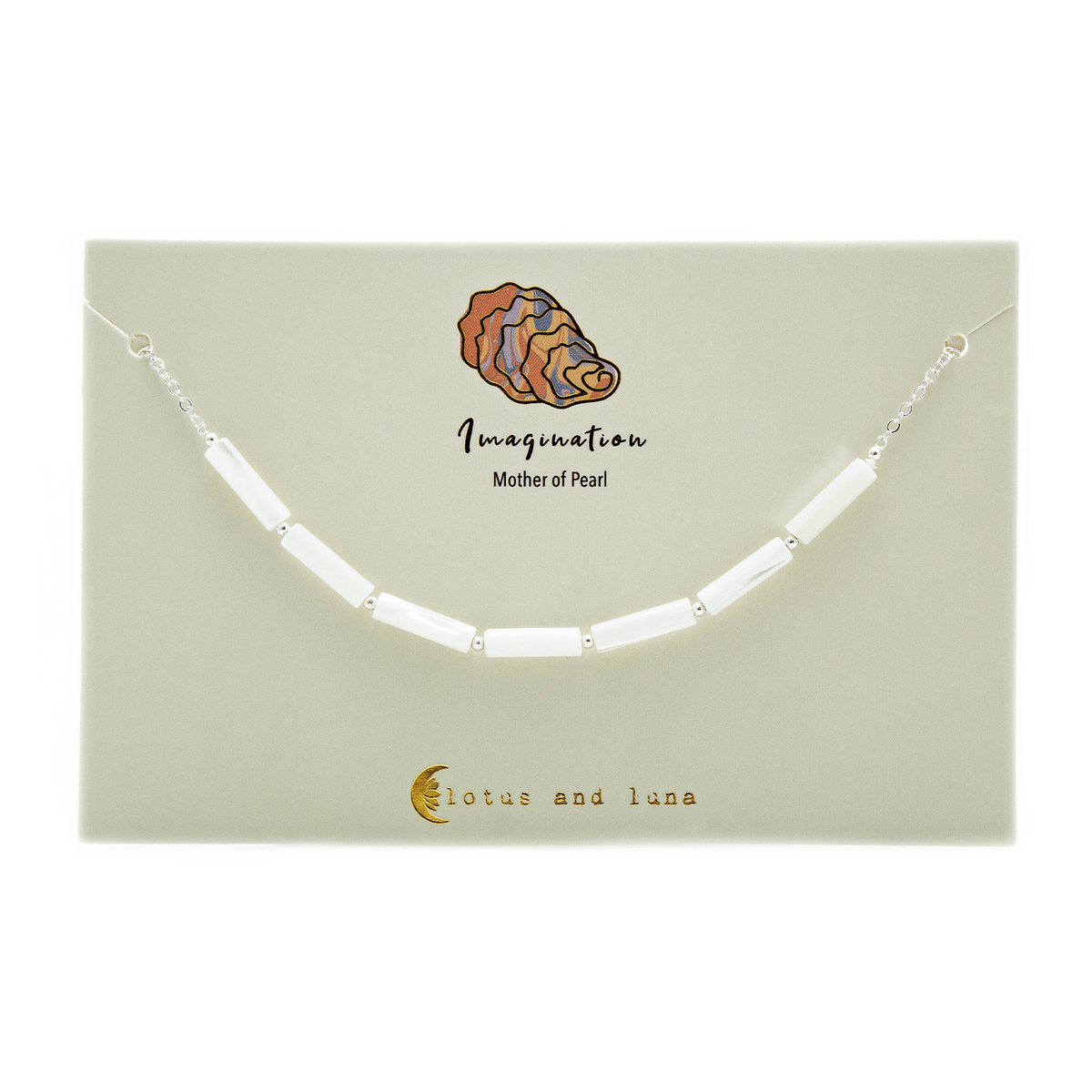 Imagination Tube Bead Silver Necklace - LotusAndLuna
