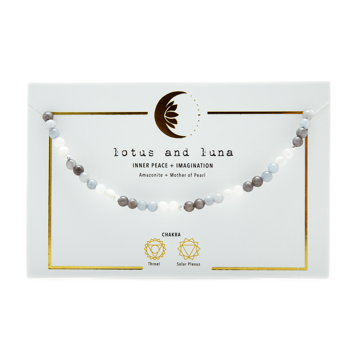 Inner Peace + Imagination 4mm Healing Necklace - LotusAndLuna