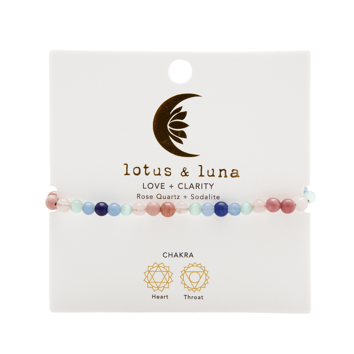 Love + Clarity 4mm Healing Bracelet - LotusAndLuna