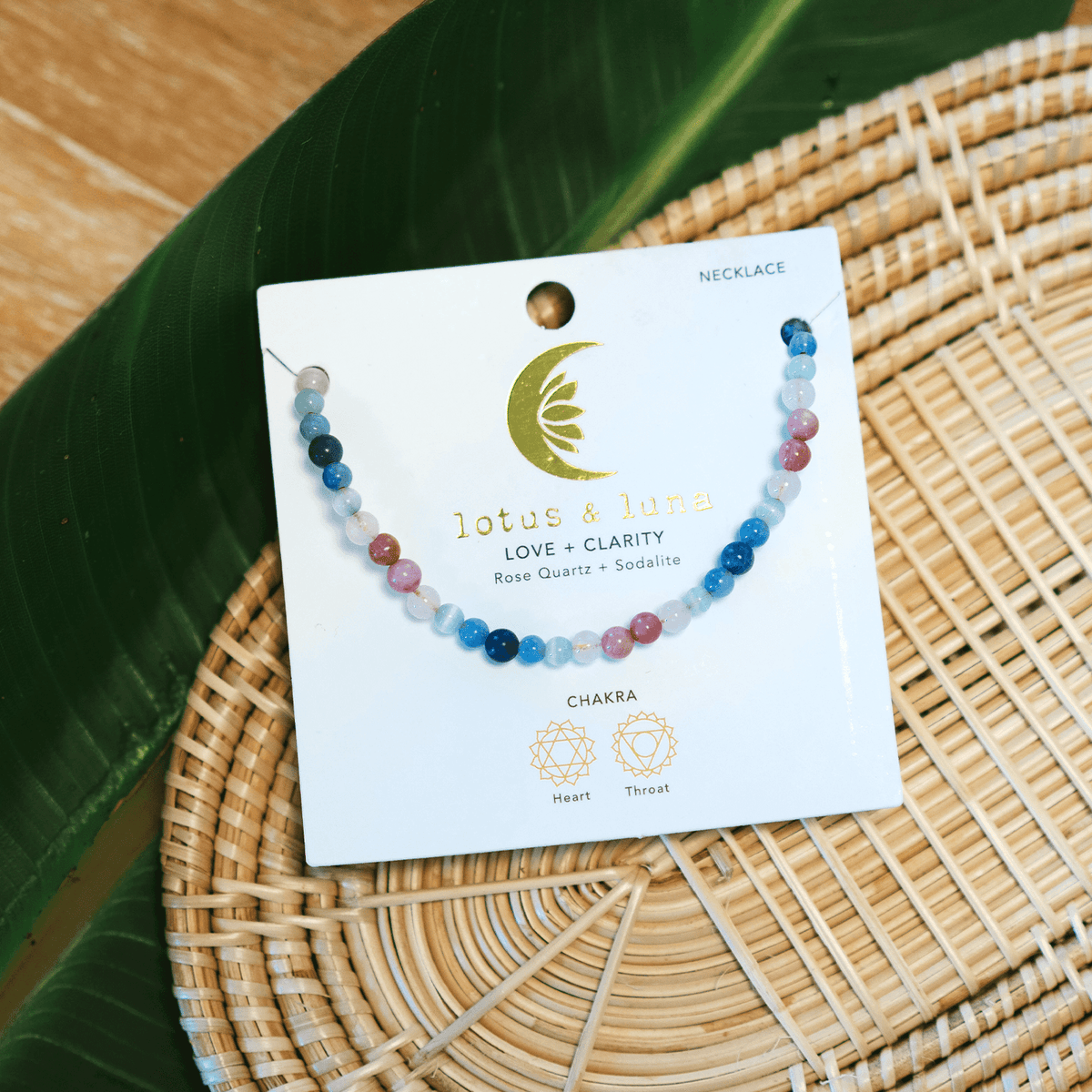 Love + Clarity Healing 4mm Necklace - LotusAndLuna
