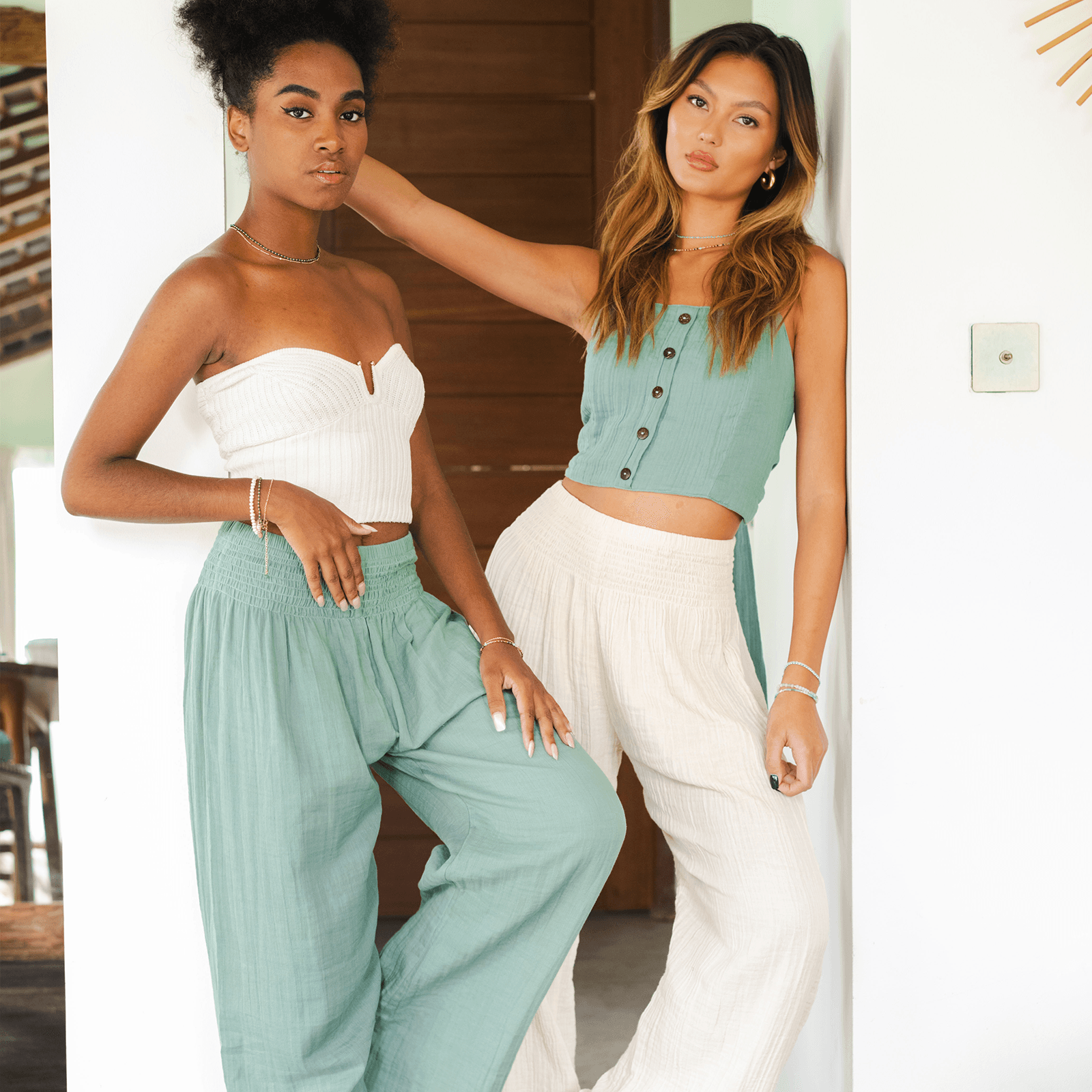 Cotton wide 2025 leg palazzo pants