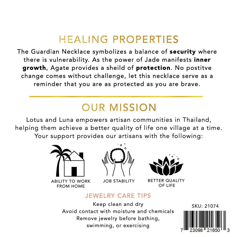 The Guardian 2mm Healing Necklace - LotusAndLuna