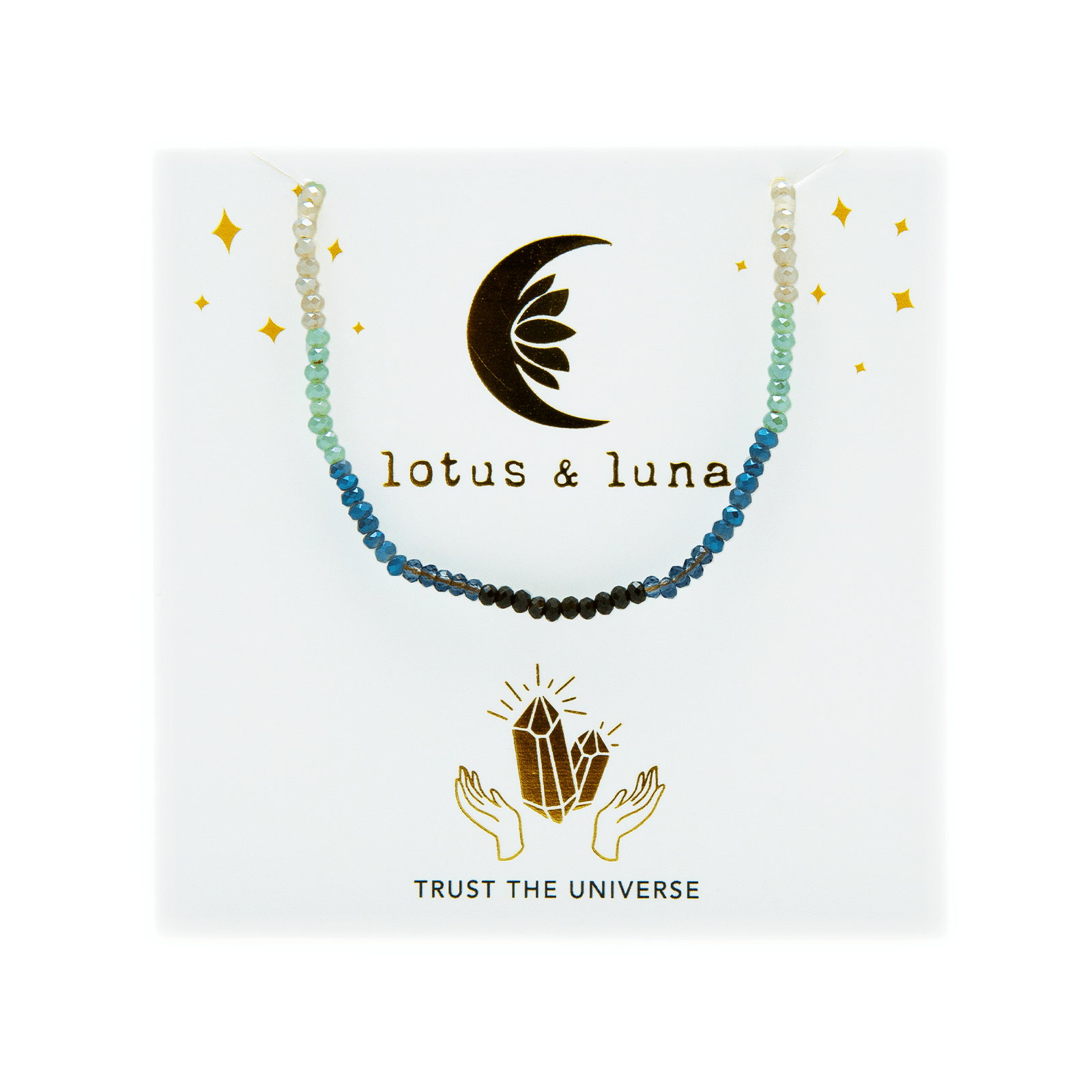 "Trust the Universe" Goddess Necklace - LotusAndLuna