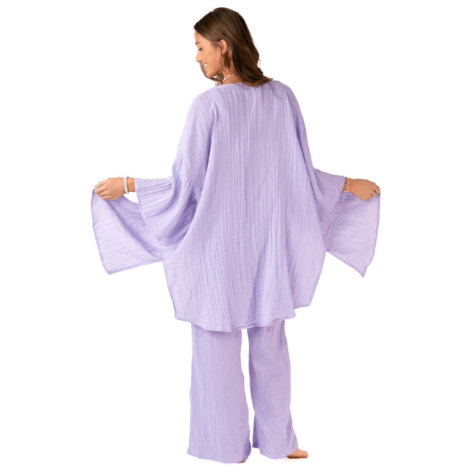 Ube Sorbet Wide Leg Pants Lounge Set Lotus Luna LotusAndLuna