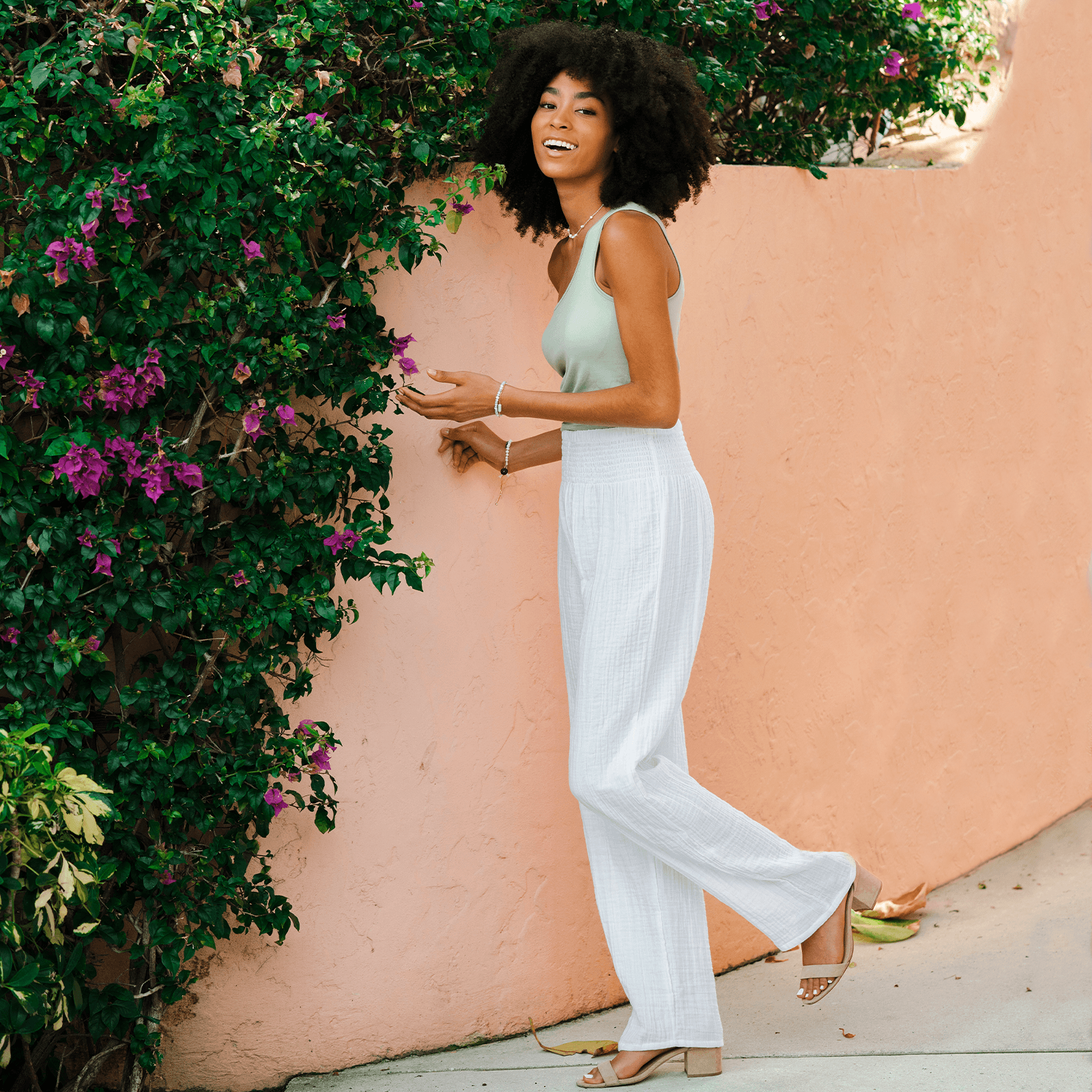 Beach white deals pants